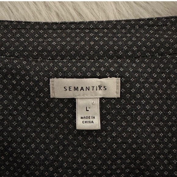 Semantiks Women's Textured Button Front Jacket Large Academia Business Casual - Picture 5 of 7